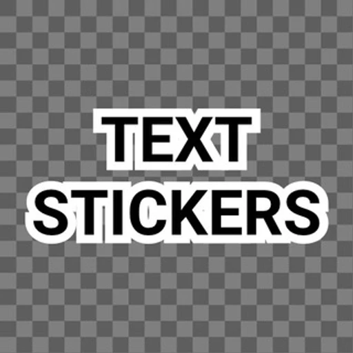 Text sticker bot logo